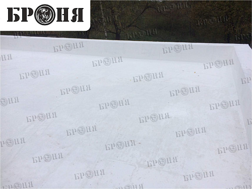 Waterproof insulation Bronya AquaBlock on the roof of the apartment building (Moscow region)