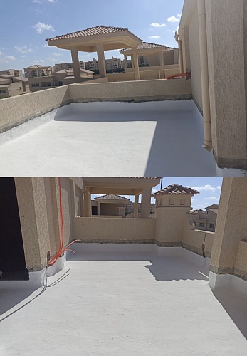 Bronya Classic NF and Light Airless NF + polyurethane to protect the operated terrace, Oman (photo)