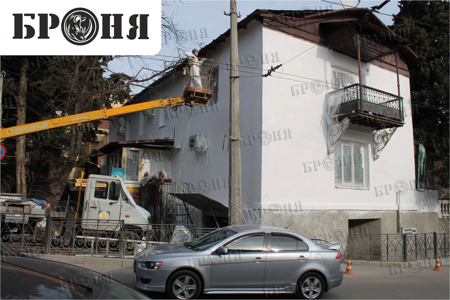 Ялта, Республика Крым, утепление фасада здания