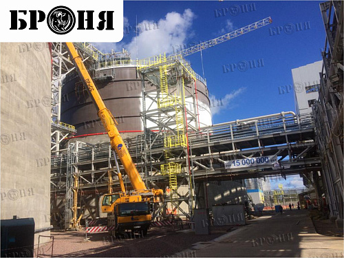 Важно! Теплоизоляция Броня на изотермических резервуарах АО ЕвроХим-Северо-Запад г. Кингисепп (фото и видео)