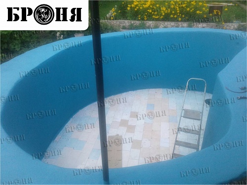 Waterproofing a pool with Armor AquaBlock in the village of Lopatino, Samara Region (photo + video)